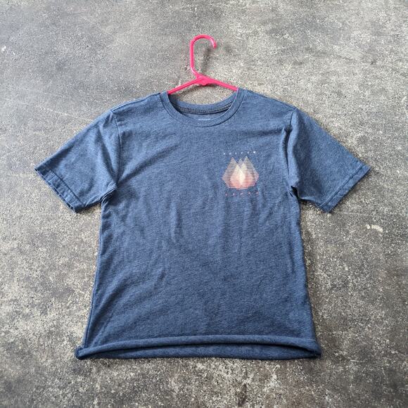 Volcom Crop Top Shirt Womens M Gray Cropped Retro Y2K Skater - Picture 1 of 7